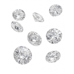 PEDRAS CRISTAIS DE ZIRCÔNIA - 12 MM - 100 PÇS