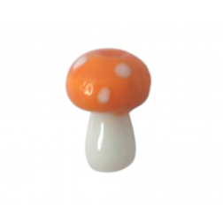 COGUMELO LARANJA EM PORCELANA