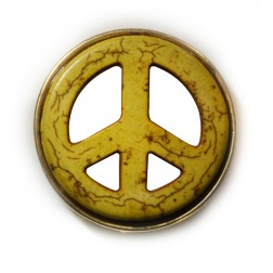 Pedra símbolo da paz - amarela - unidade