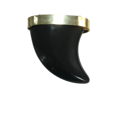 DENTE PRETO COM METAL DOURADO - UNIDADE