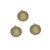 Pingente Círculos Dourado 1,8 x 1,6 cm - Unidade